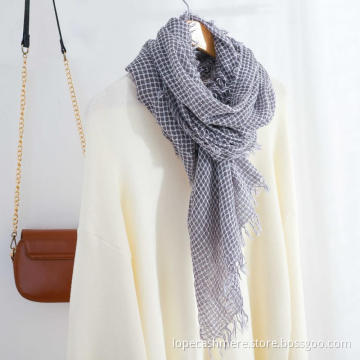 Ladies wool Shawl scarf with pashmina brushed style wool shawl